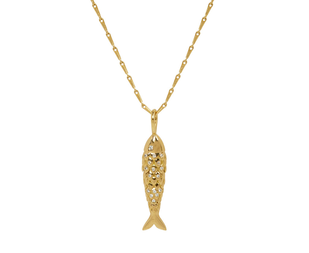 Small Fish Pendant Necklace