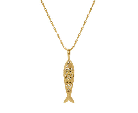 Small Fish Pendant Necklace