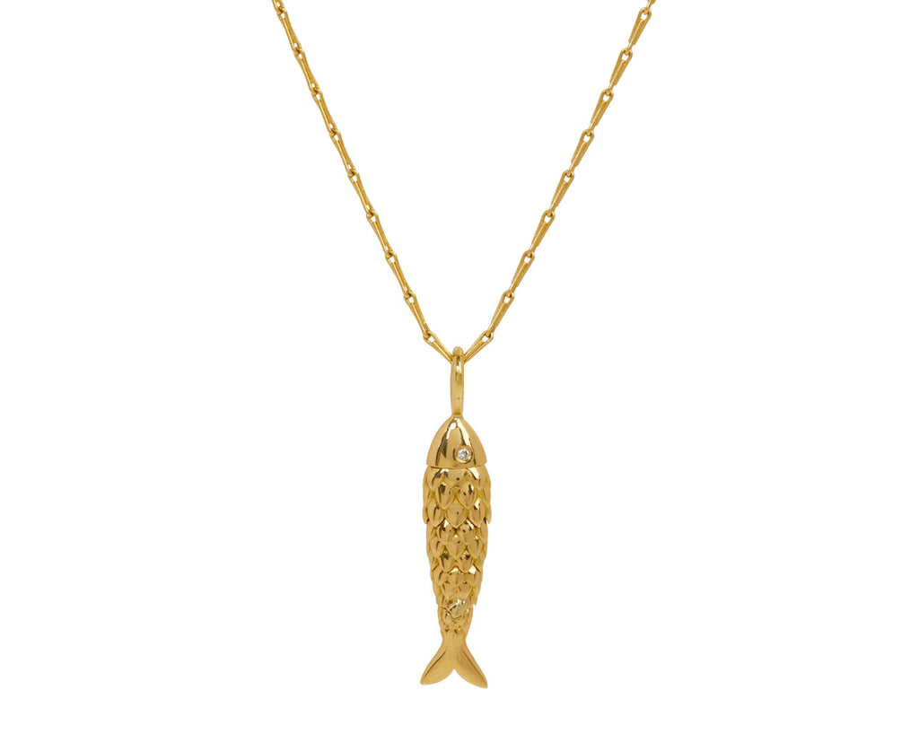 Small Fish Pendant Necklace