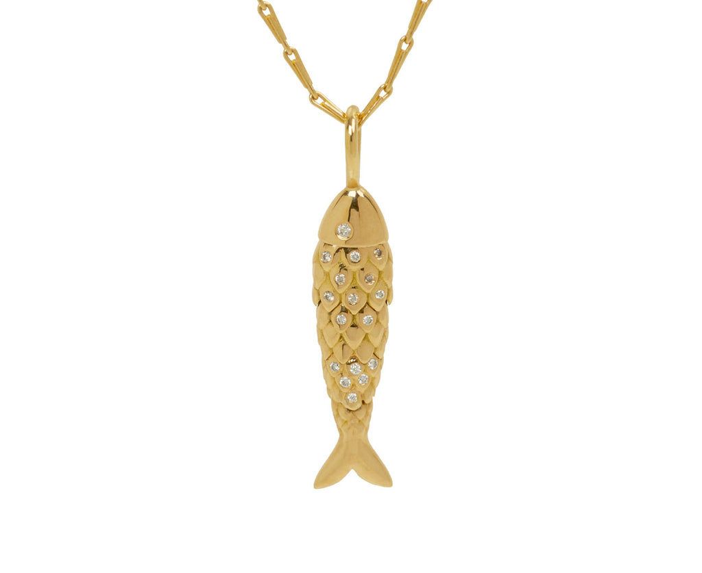 Small Fish Pendant Necklace