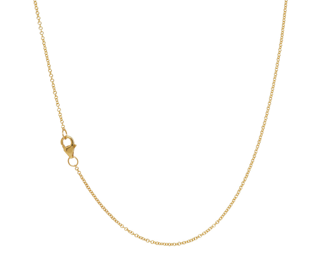 Mini Gold Four Leaf Clover Pendant with Diamonds on 16" Chain - TWISTonline 