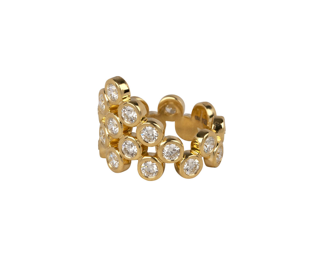 Brent Neale Diamond Pyramid Ring Side View