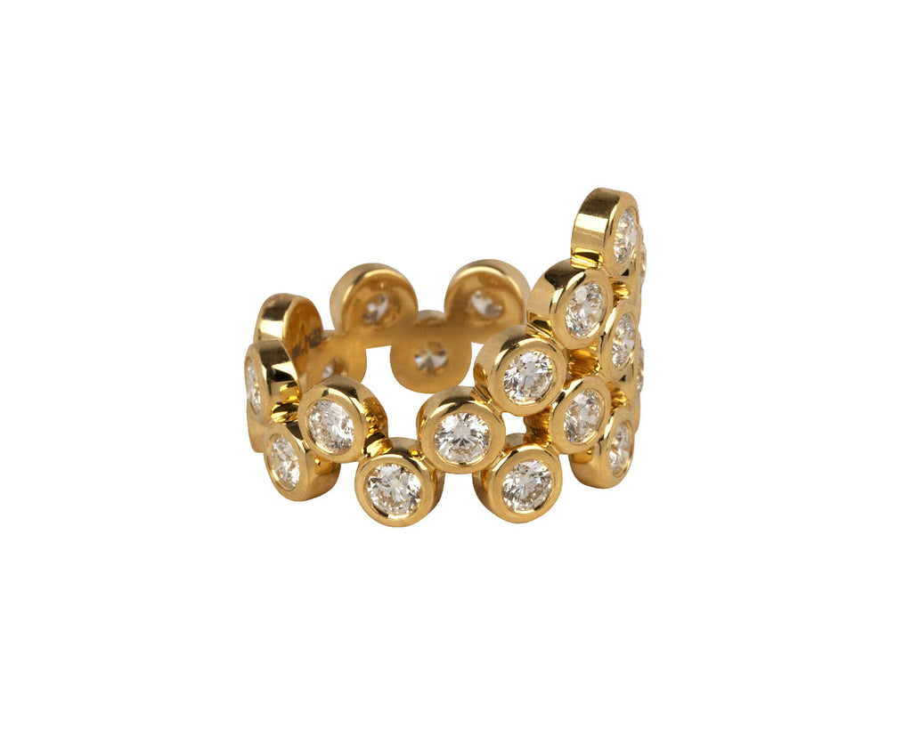 Brent Neale Diamond Pyramid Ring Left Side