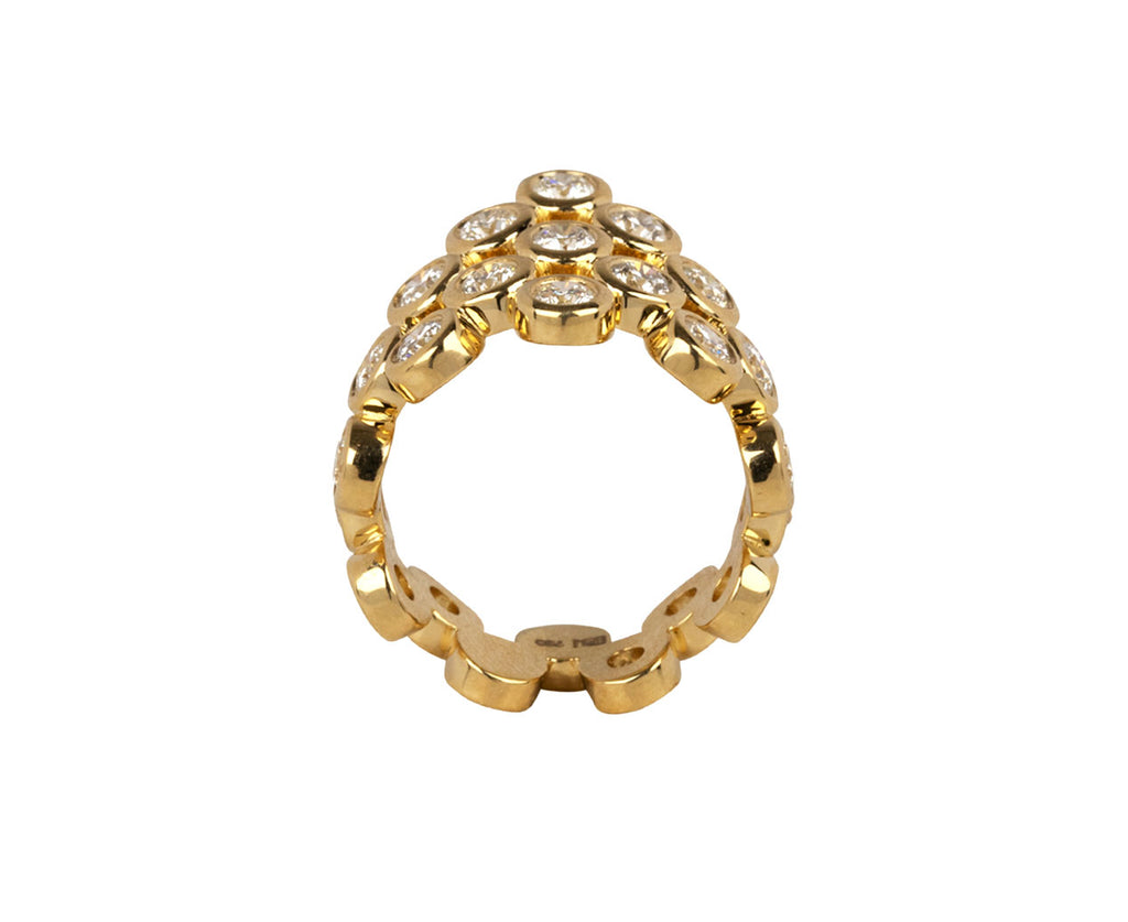 Brent Neale Diamond Pyramid Ring Top