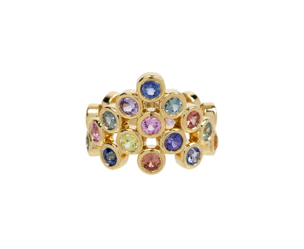 Brent Neale Rainbow Sapphire Pyramid Ring