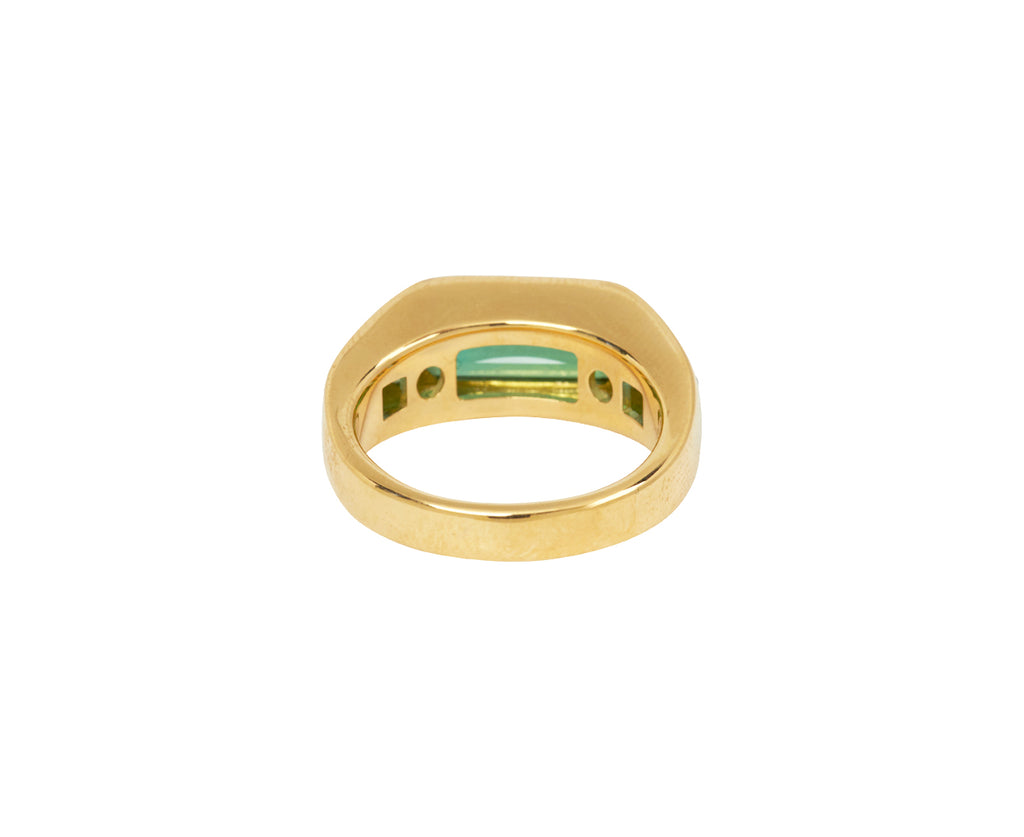 Green Tourmaline Five Stone Ring