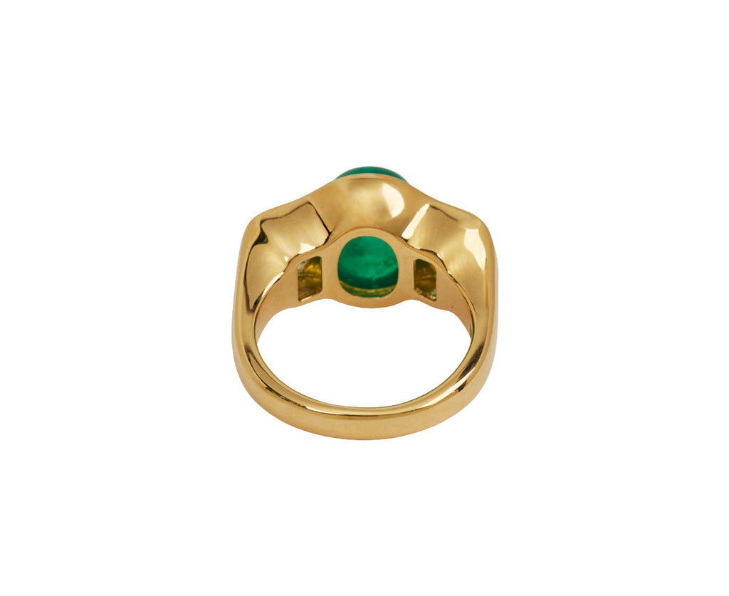 Emerald and Diamond BNS Ring