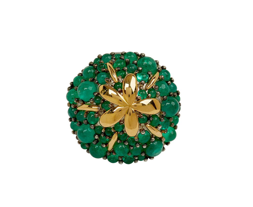Emerald Sand Dollar Ring
