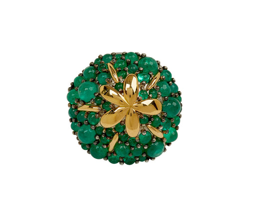 Emerald Sand Dollar Ring