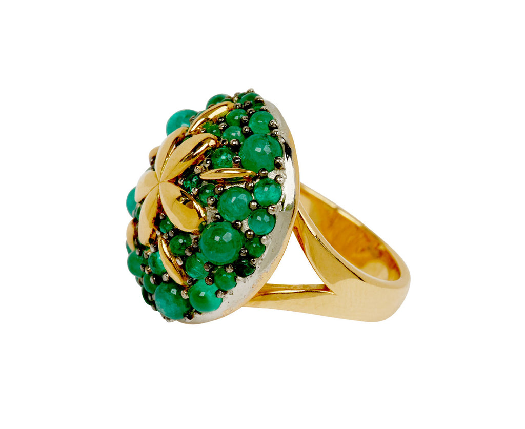 Emerald Sand Dollar Ring