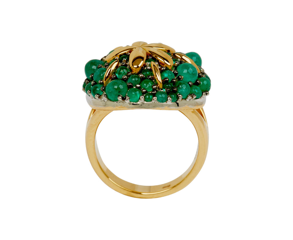 Emerald Sand Dollar Ring