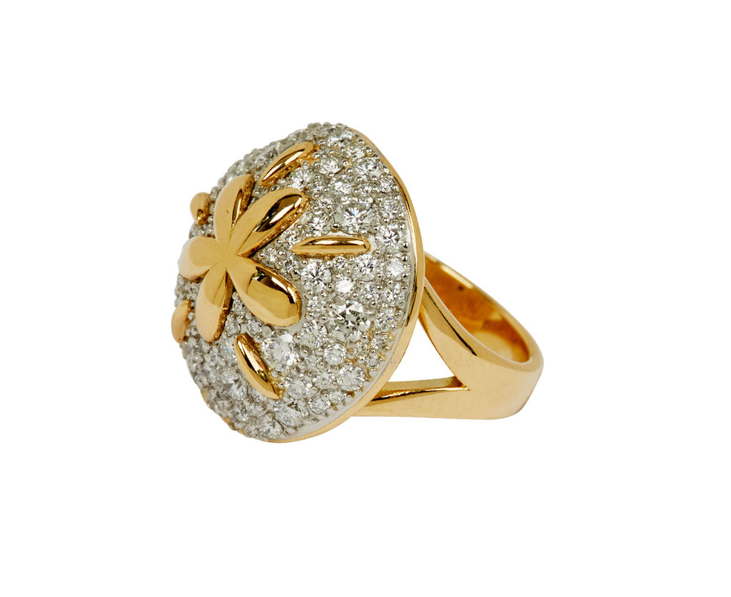 Pave Diamond Sand Dollar Ring