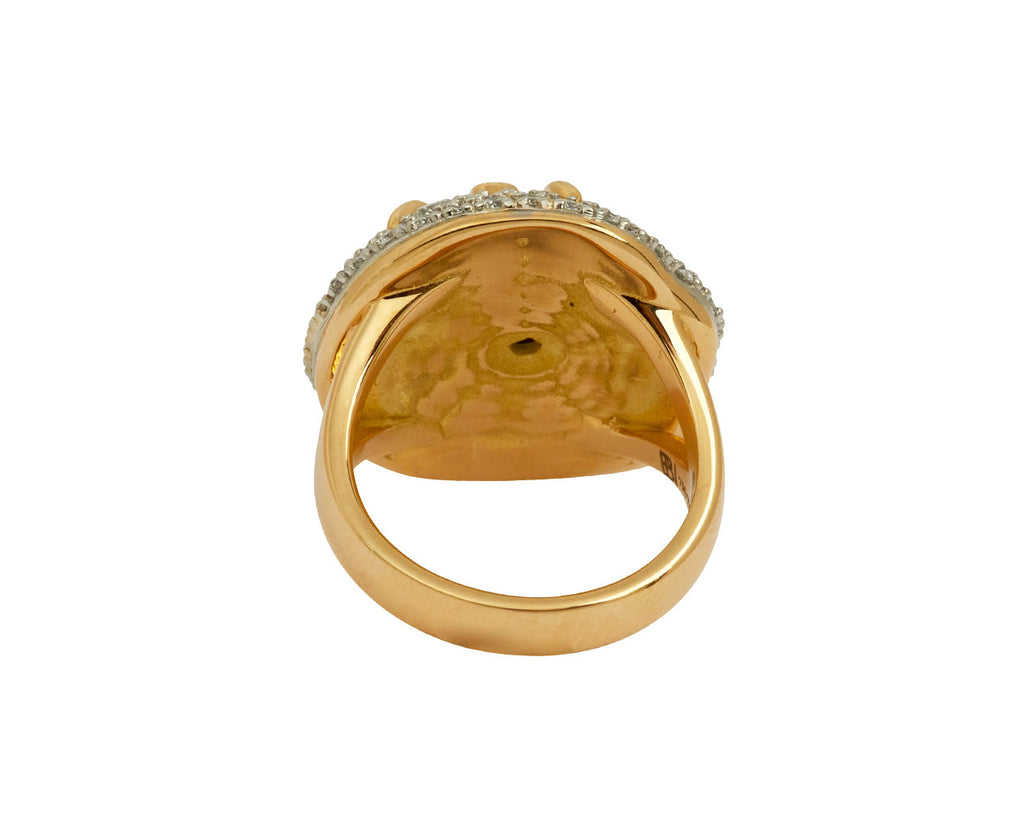 Pave Diamond Sand Dollar Ring
