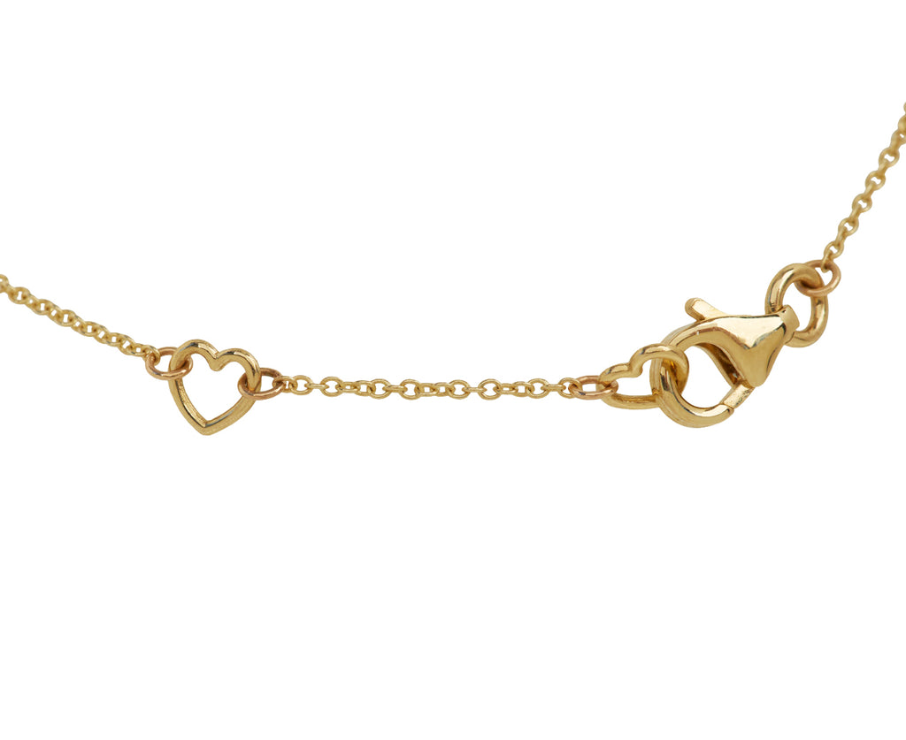 Panna Enamel and Diamond Baby Heart Chain Bracelet