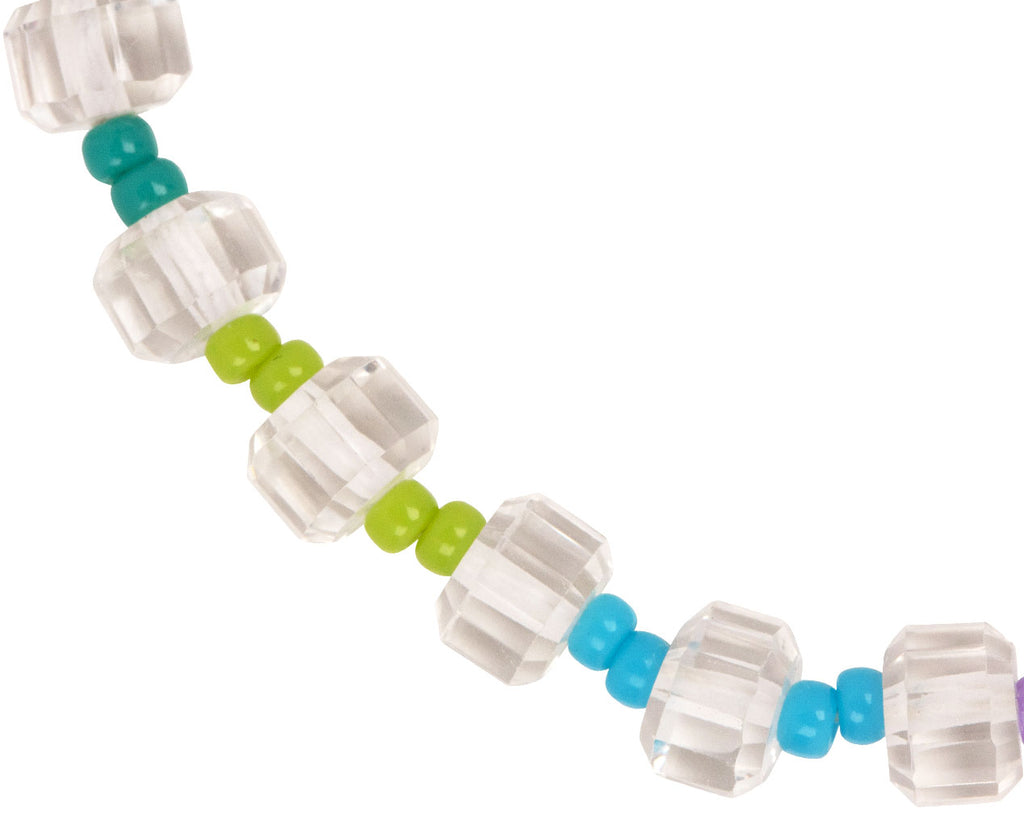 Bea Bongiasca Cool Toned Rock Crystal WOW Beaded Bracelet Close Up