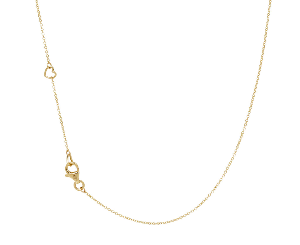 Baby Heart and Diamond Pendant Necklace