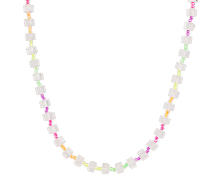 Bea Bongiasca WOW Rock Crystal Beaded Necklace