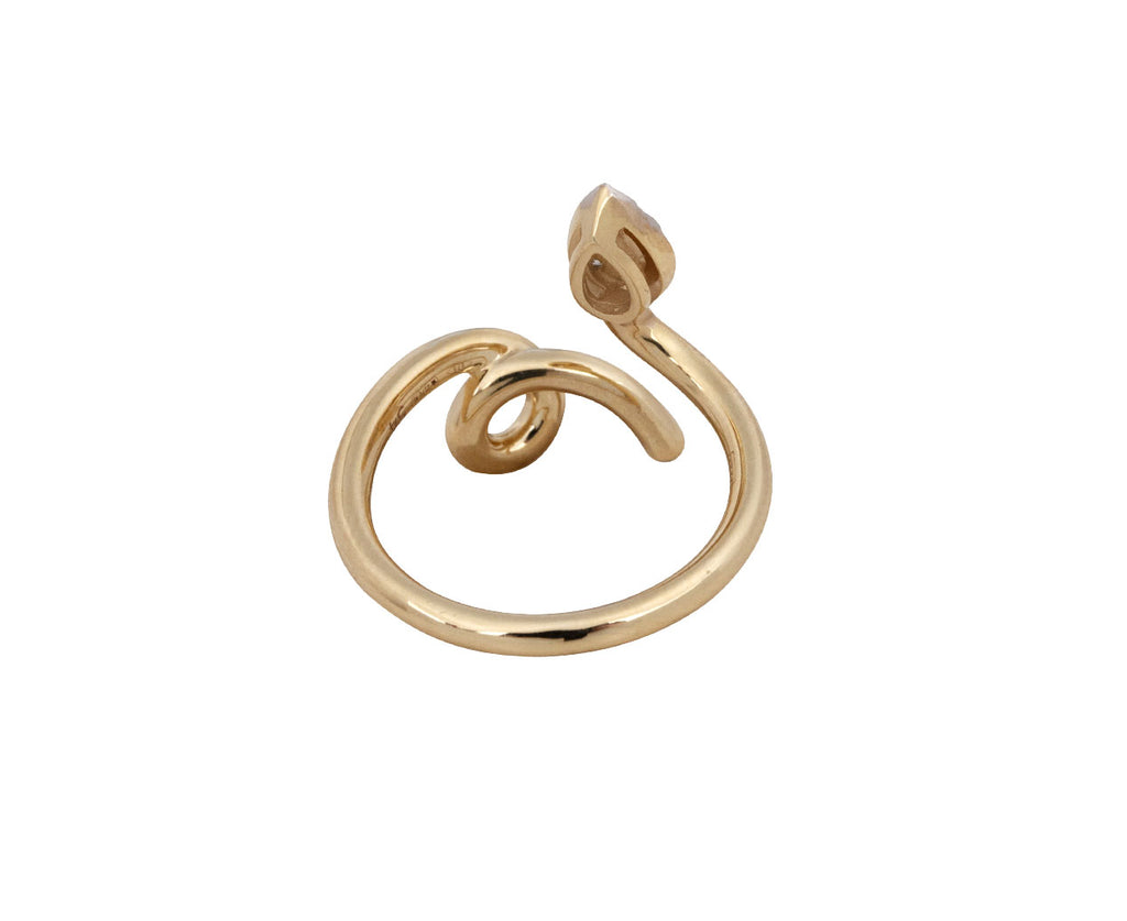 Diamond Tear Shaped Baby Vine Ring