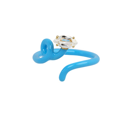 Bea Bongiasca Rock Crystal Head to Toe Baby Vine Ring