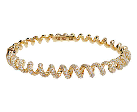 Boochier Diamond Slinkee Bangle Bracelet