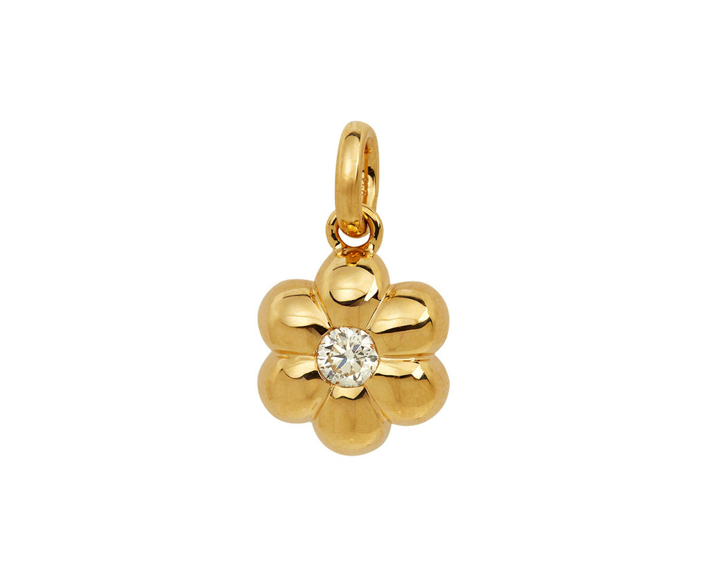 Diamond Flower Puff Pendant ONLY