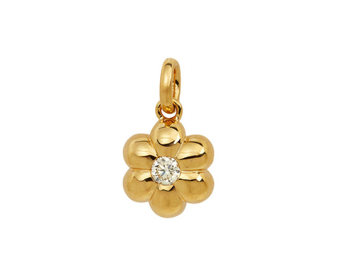 Diamond Flower Puff Pendant ONLY