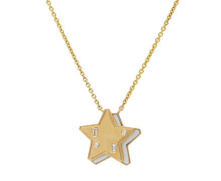 Mother-of-Pearl Star Pendant Necklace