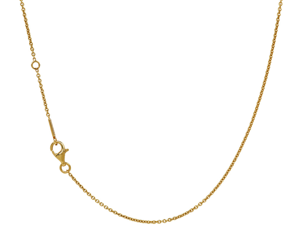 Mini Diamond Flower Puff Pendant Necklace