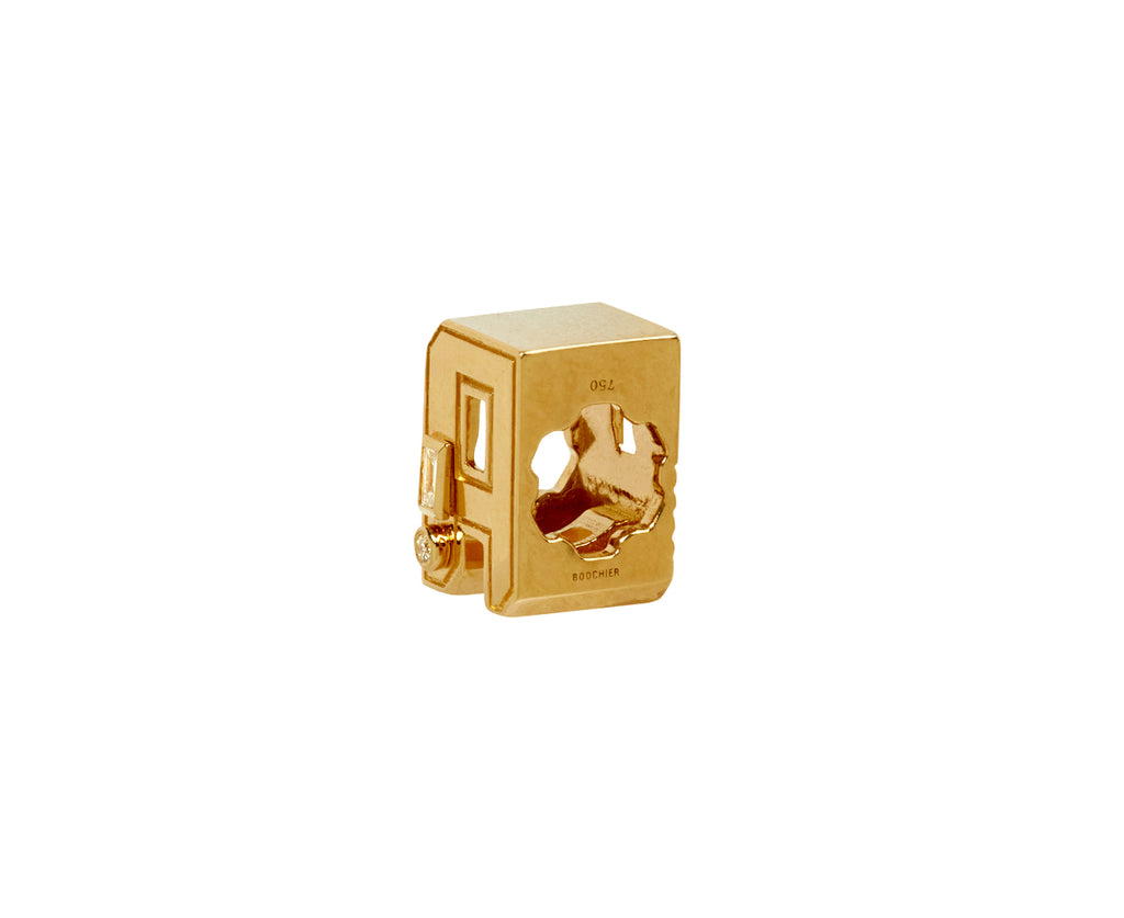 Mini Diamond Bangers Letter A Charm