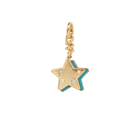 Turquoise Star Charm Pendant ONLY