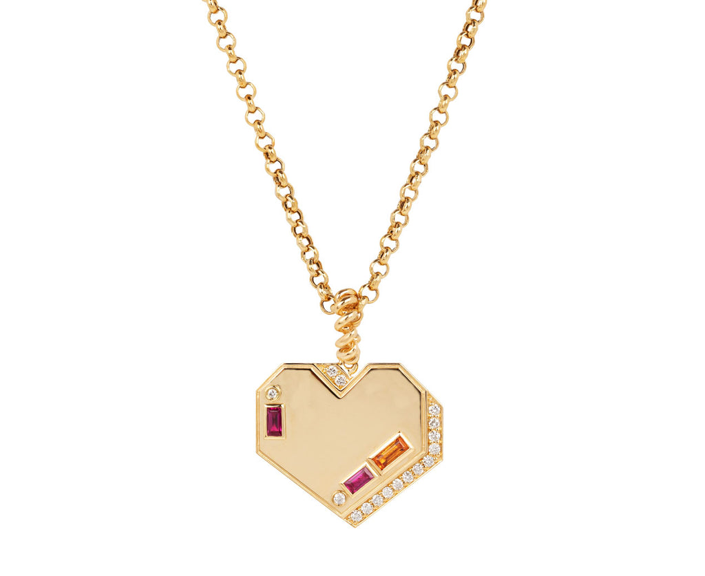 Louis Vuitton Heart Locket Yellow Gold Charm Pendant