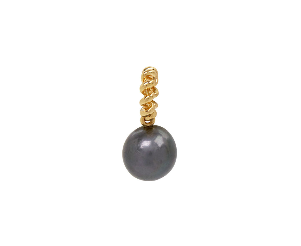 Gray Pearl Beaching Charm Pendant ONLY