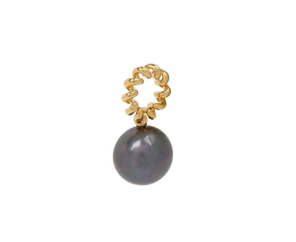 Gray Pearl Beaching Charm Pendant ONLY