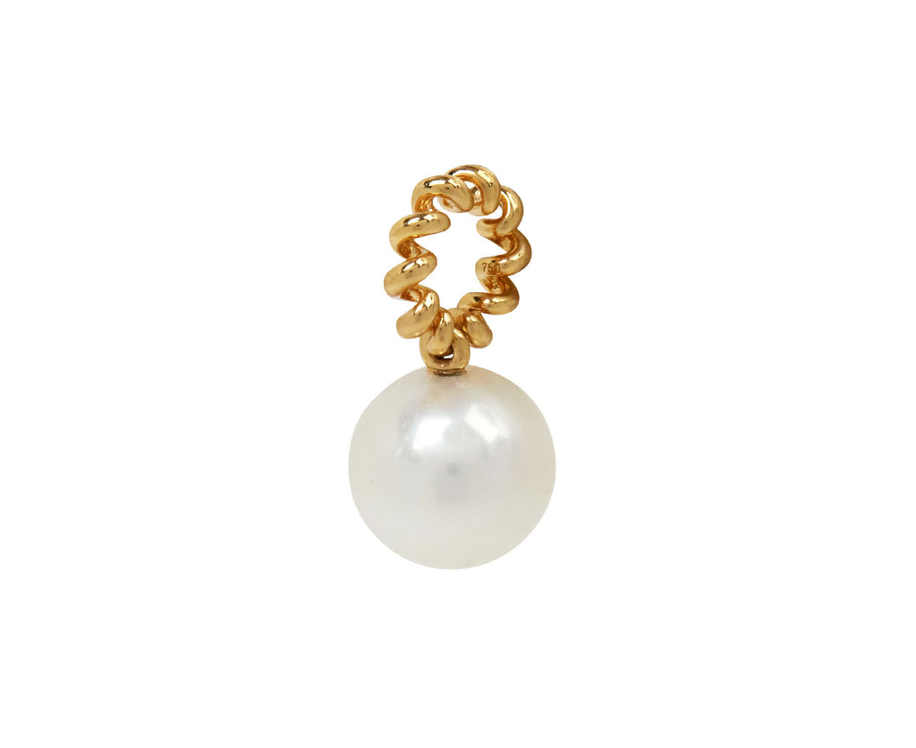 White Pearl Beaching Charm Pendant ONLY