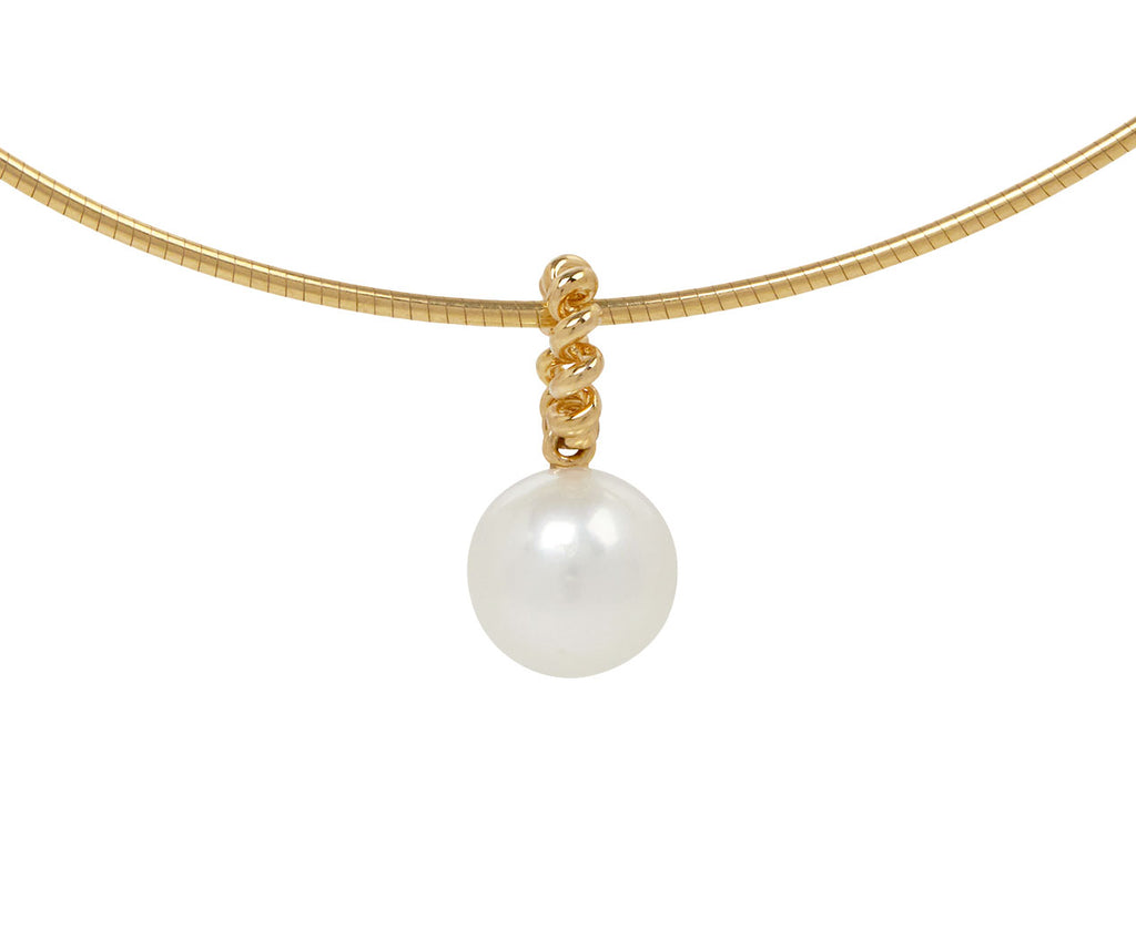 White Pearl Beaching Charm Pendant ONLY