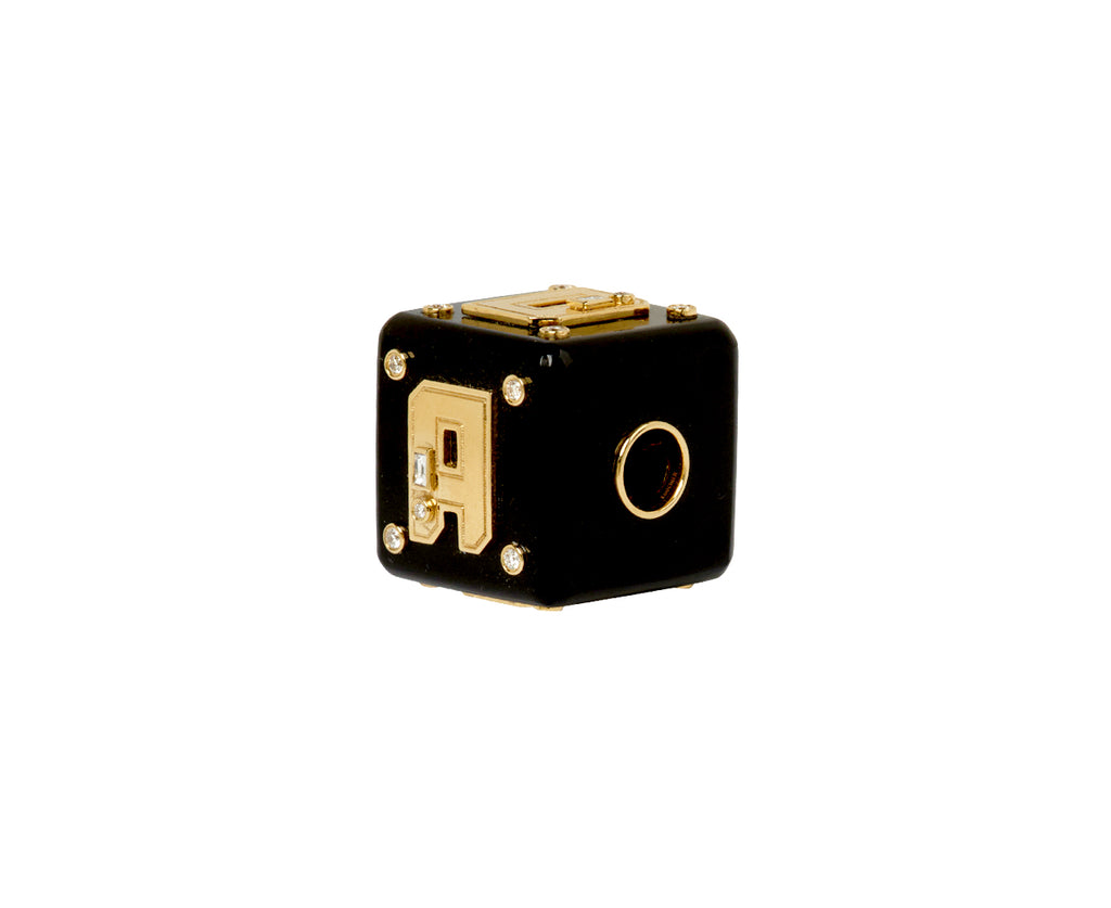 Onyx Jumbo Letter Dice Bangers Charm ONLY