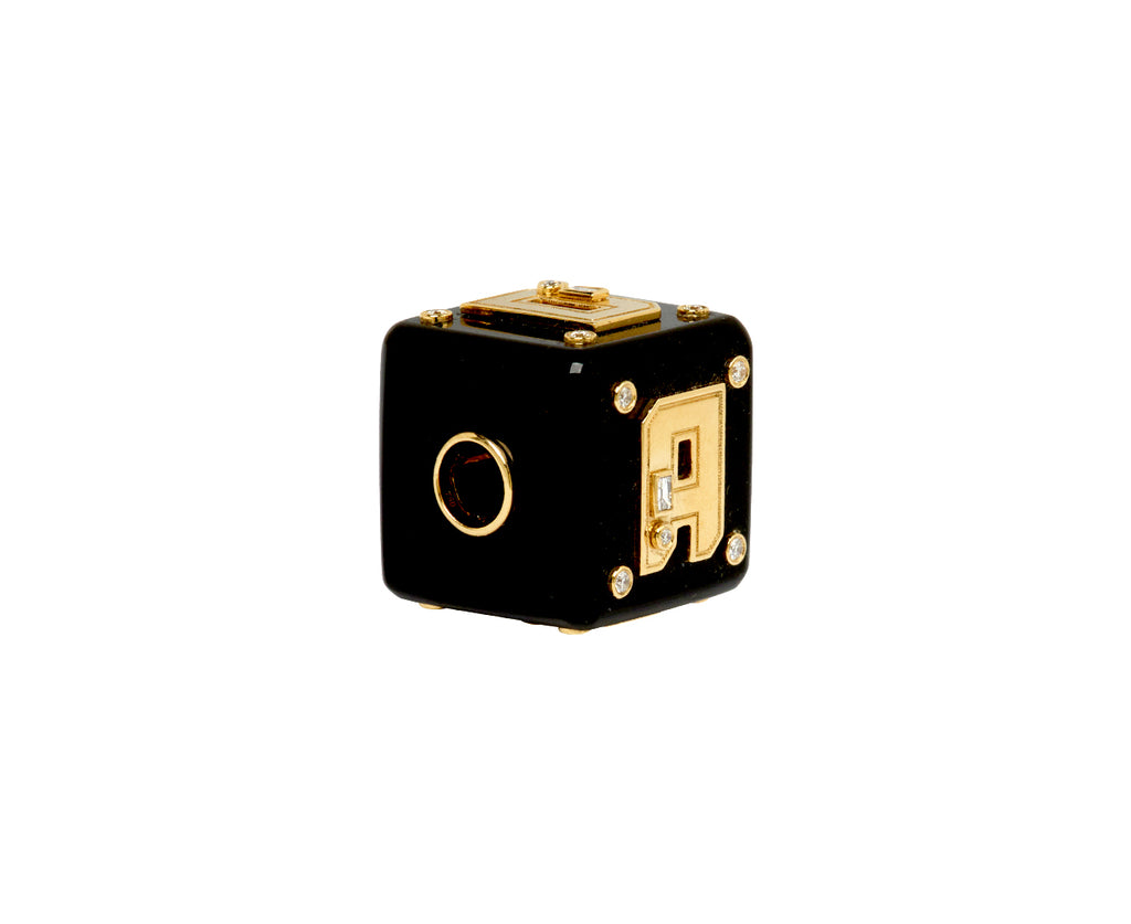 Onyx Jumbo Letter Dice Bangers Charm ONLY