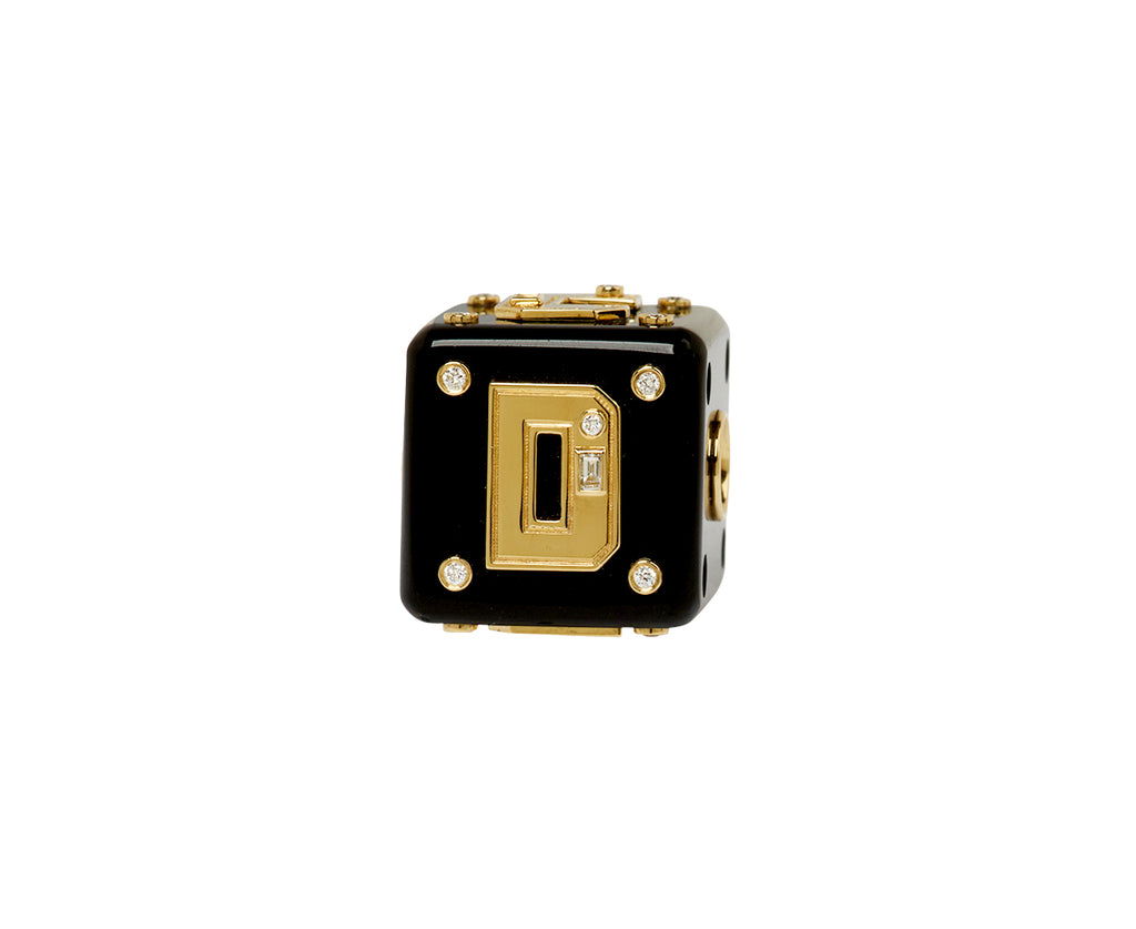 Onyx Jumbo Letter Dice Bangers Charm ONLY