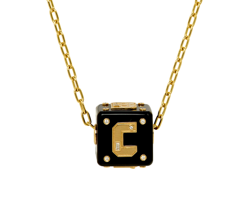 Onyx Jumbo Letter Dice Bangers Charm ONLY
