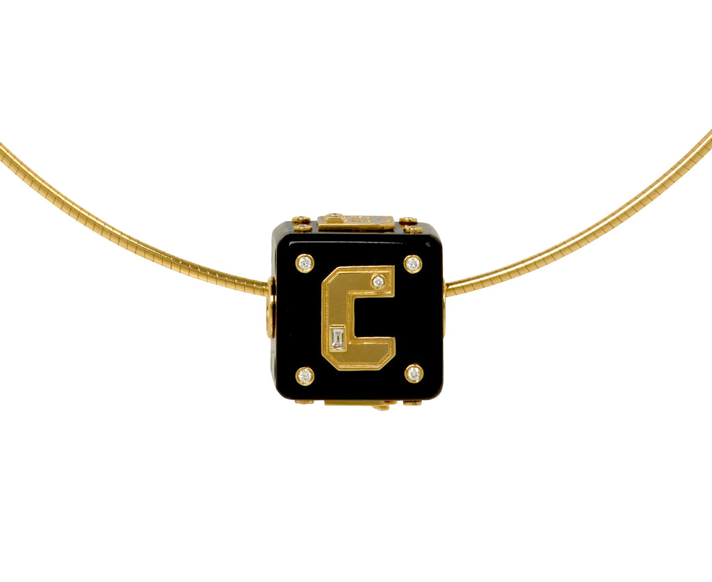 Onyx Jumbo Letter Dice Bangers Charm ONLY