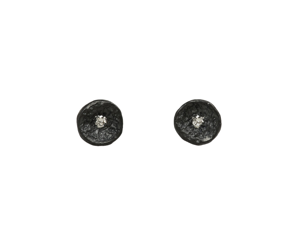 Branch Diamond Lava Shell Earrings