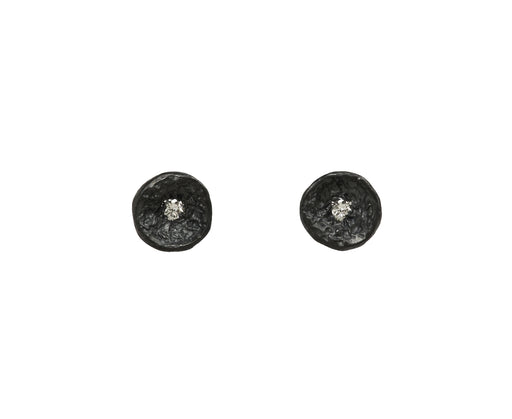 Branch Diamond Lava Shell Earrings