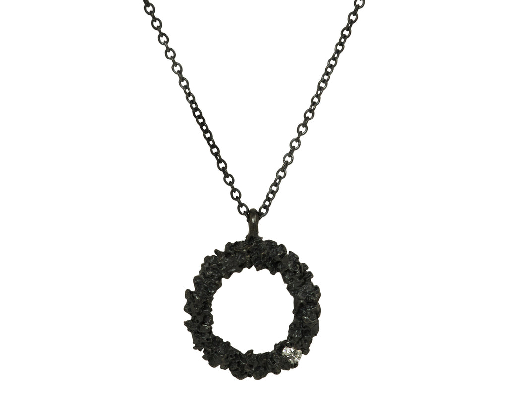 Branch Chryseum Circle Pendant Necklace