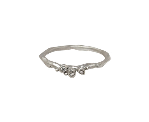 Branch Tiny Diamond Encrusted Ring