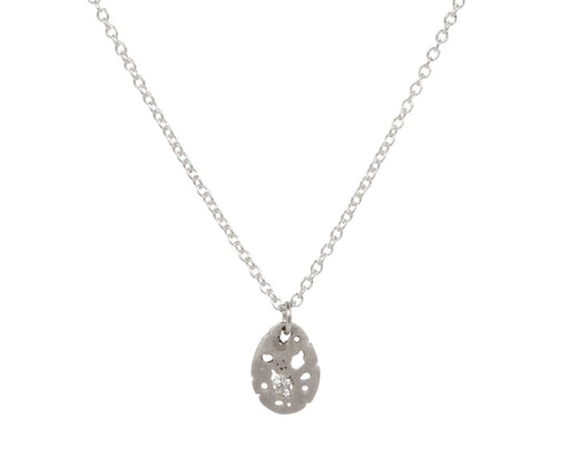 Branch Shadow Egg Diamond Pendant Necklace