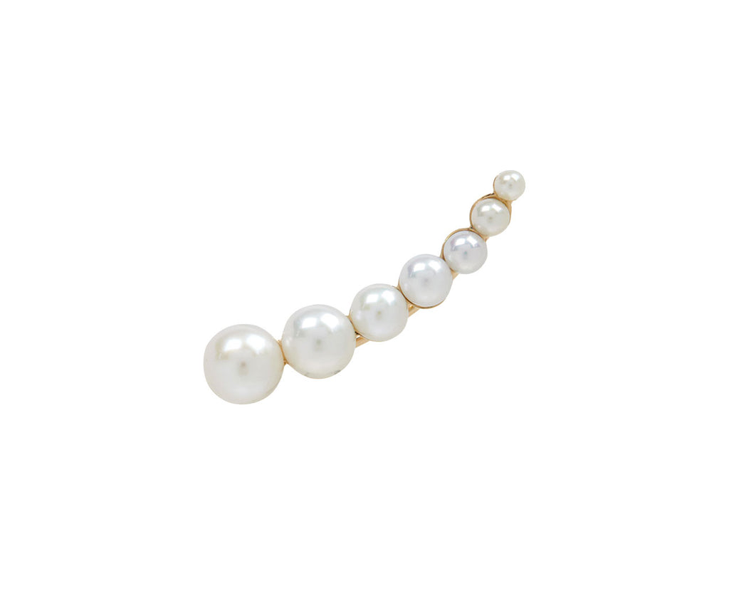Freshwater Pearl Croissant Japonis LEFT Single Earring