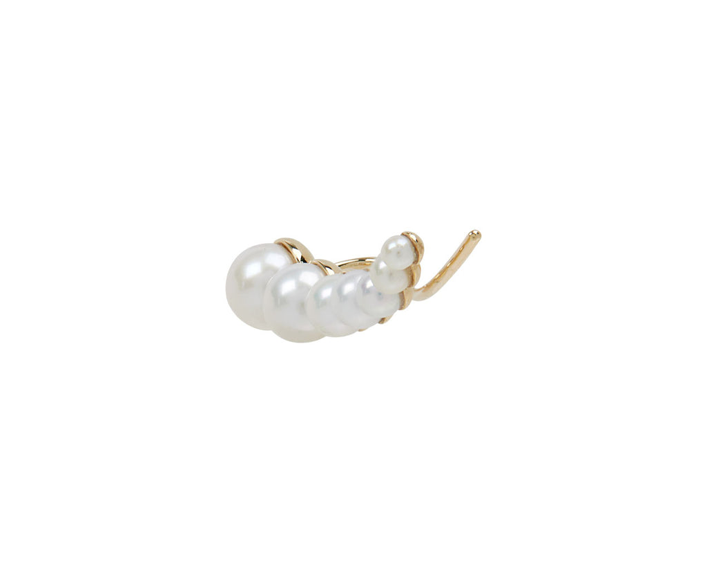 Freshwater Pearl Croissant Japonis LEFT Single Earring