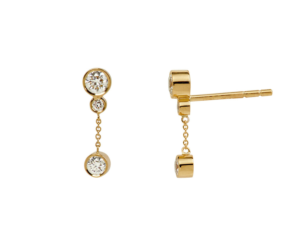 Sophie Bille Brahe Lou Diamant Diamond Earrings - side