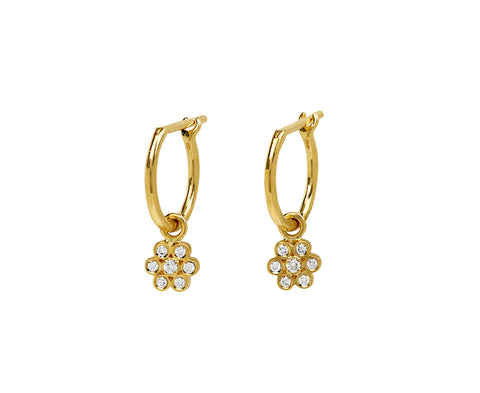 Sophie Bille Brahe Lily Fleur Hoop Earrings