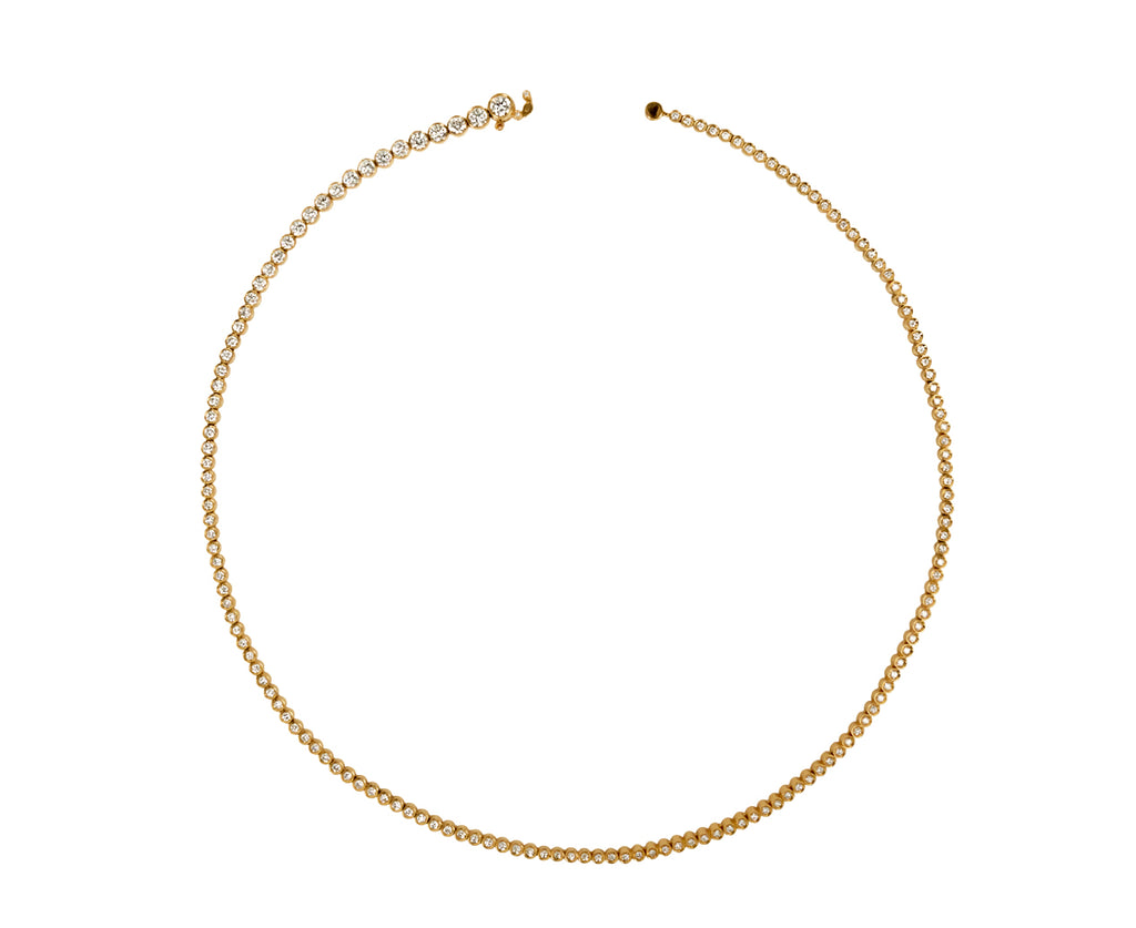 Sophie Bille Brahe Collier de Tennis Classique Diamond Necklace - top down open